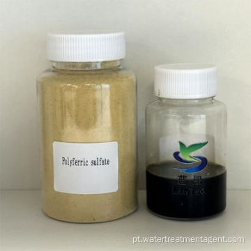 Pó amarelo de grau industrial PFS Polyferric Sulfate